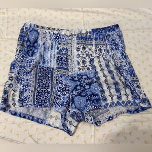BLUE “H.I.P.” SHORTS NWOT SIZE M